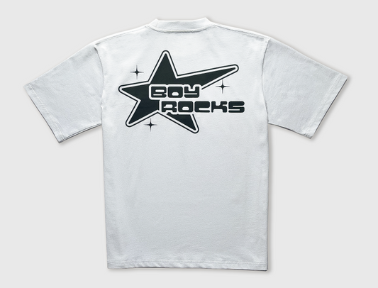 BoyRocks Star Tee-White